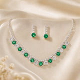 Sparkling Elegance Green CZ Set