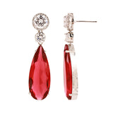 Sparkling Elegance Pink CZ Danglers