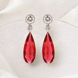 Sparkling Elegance Pink CZ Danglers