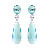 Sparkling Elegance Sky Blue CZ Danglers