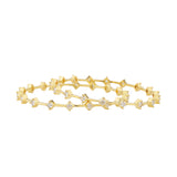 Gold Elegance Regal Mirage CZ Gold Bangles
