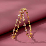 Gold Elegance Regal Mirage CZ Gold Bangles