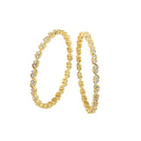 Gold Elegance Aurora Festive CZ Gold Bangles