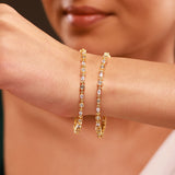 Gold Elegance Aarzoo Gold Crystal Bangles