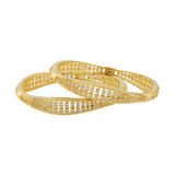 Gold Elegance Nayara Spark CZ Gold Bangles