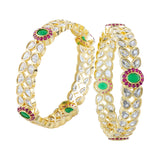 Gold Elegance Zareen Kundan Bangles