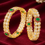 Gold Elegance Zareen Kundan Bangles