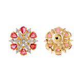 Gold Elegance Rosette Lumiere Stud Earrings