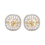 Gold Elegance Zivara CZ Stud Earrings