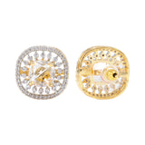 Gold Elegance Zivara CZ Stud Earrings