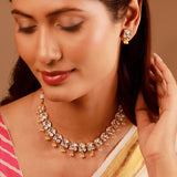 Kundan Elegance Aaradhya Gold Necklace Set