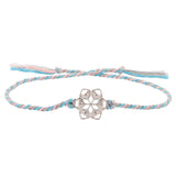 Floral 925 Sterling Silver Rakhi For Brother