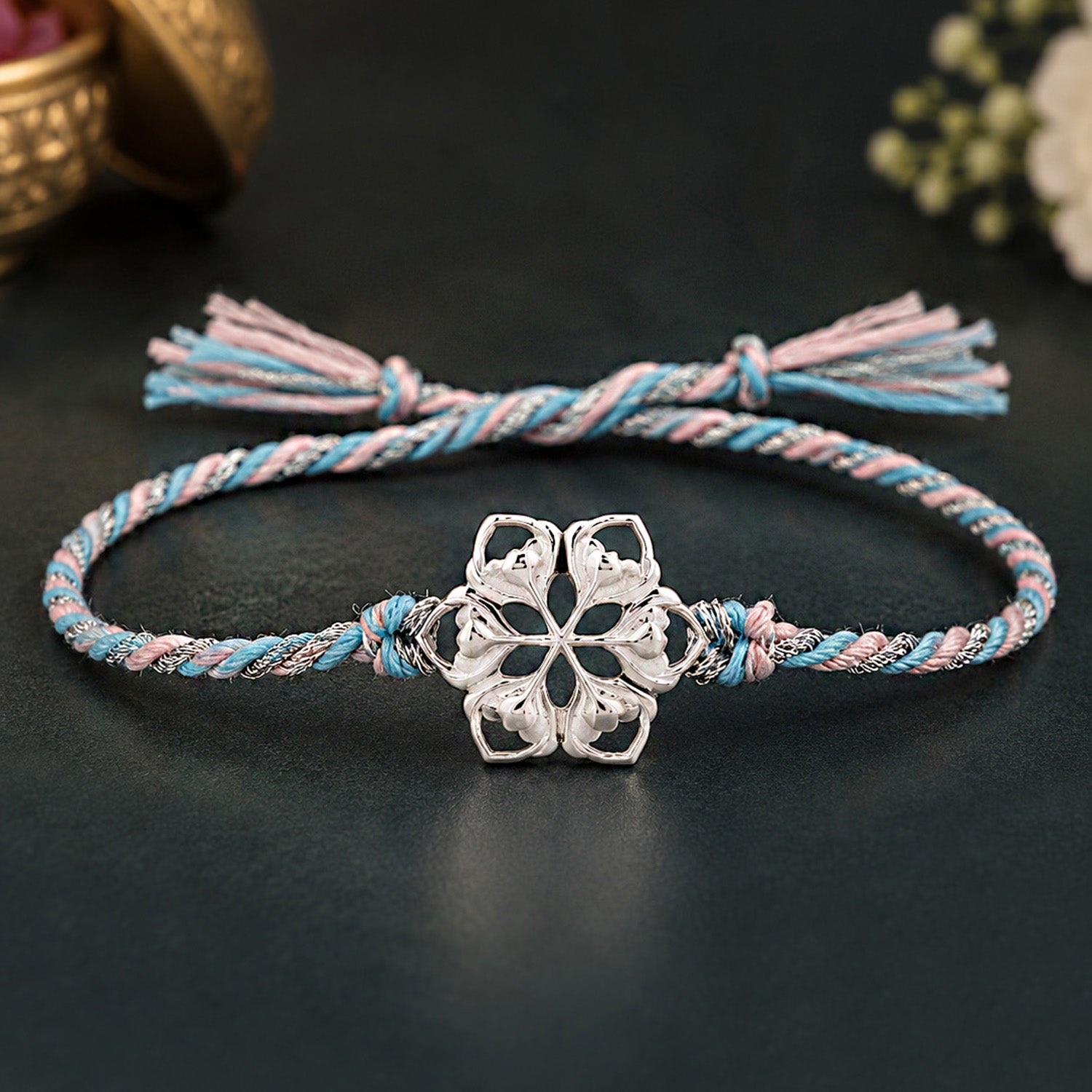 silver rakhi to send in abroad