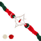 Shiv Tilak 925 Sterling Silver Rakhi For Brother