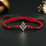 Shiv Tilak 925 Sterling Silver Rakhi For Brother