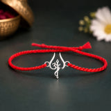 Trishul Om 925 Sterling Silver Rakhi For Brother