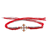 Floral Enamel 925 Sterling Silver Rakhi For Brother