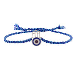 Evil Eye Hamsa 925 Sterling Silver Rakhi For Brother