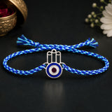 Evil Eye Hamsa 925 Sterling Silver Rakhi For Brother