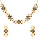 Mahabharat - Vajrika Collar Necklace Set , Women 925 Silver Collar Set