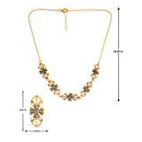 Mahabharat - Vajrika Collar Necklace Set , Women 925 Silver Collar Set
