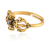Mahabharat - Vajrika Ring, Women Silver Blue Stone Ring