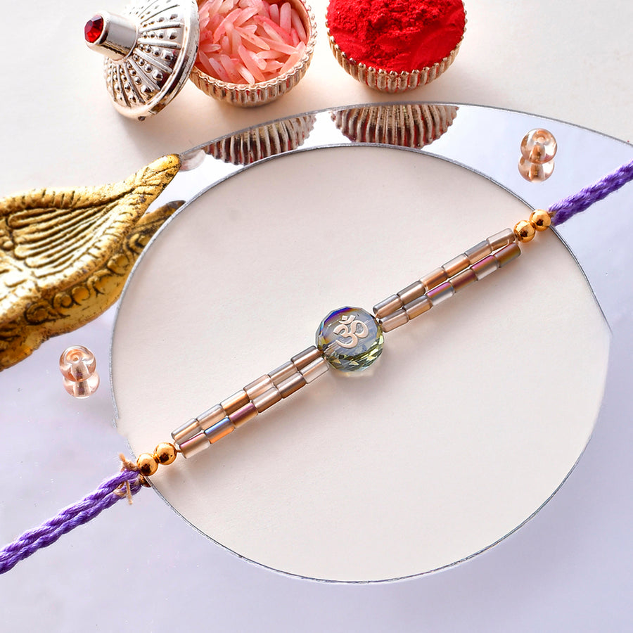 Men's Bejewelled Beaded Thread Rakhi For Brother | Voylla Rakhi