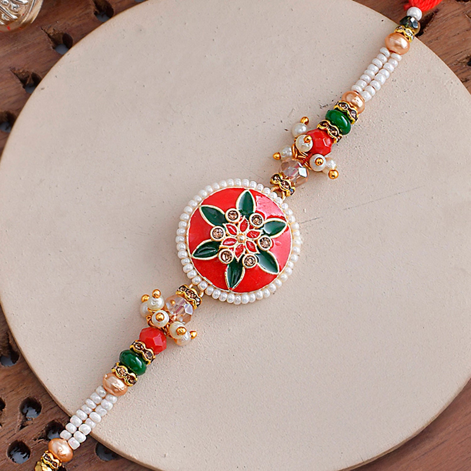 beaded rakhi for brothers and sister
