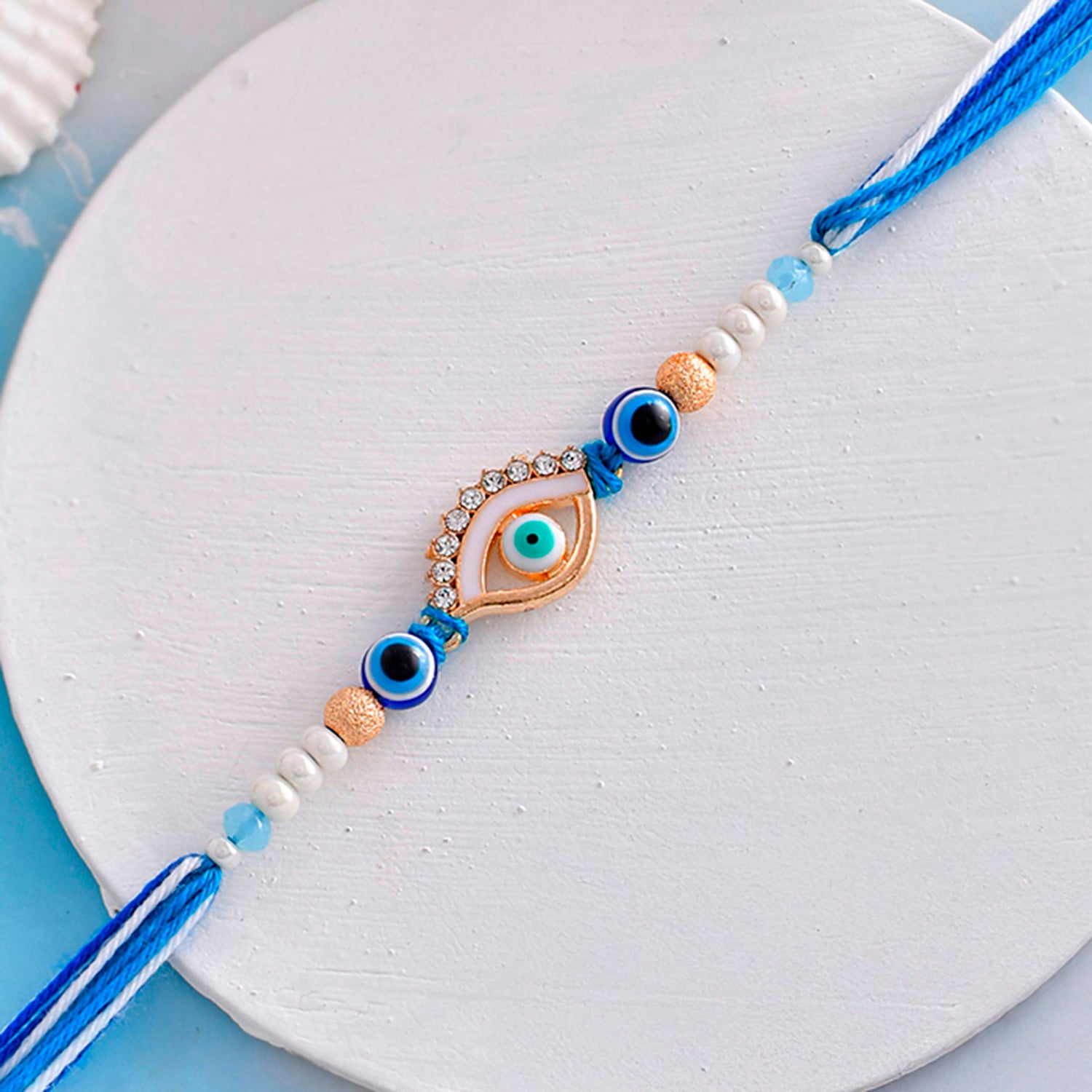 Evil Eye Men's Thread Rakhi For Brother