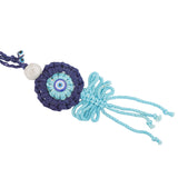 Nazar Evil Eye Crocheted Bhaiya Bhabhi Rakhi Set|Voylla Rakhi