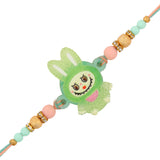 Labubu Green Pack Of 1 Kids Rakhi for Brother