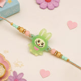 Labubu Green Pack Of 1 Kids Rakhi for Brother