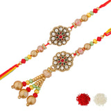 Ethnic Rakhis Pack Of 2 Bhaiya Bhabhi Rakhi
