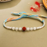 Pearl Beaded Rakhis Pack Of 1 Rakhi for Brother