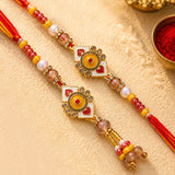 Ethnic Rakhis Pack Of 2 Bhaiya Bhabhi Rakhi