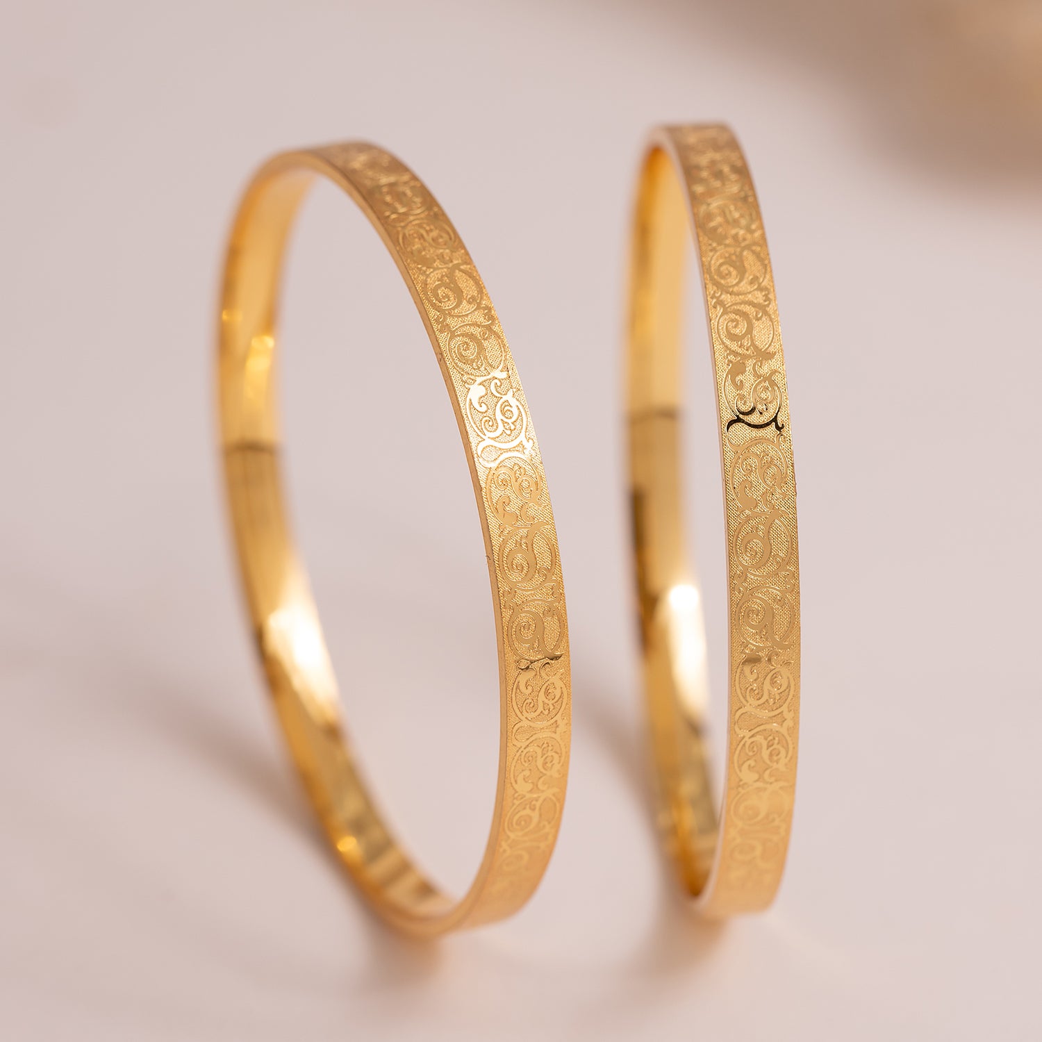 Gold Elegance Riwaayat Bangles – VOYLLA