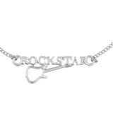 Sterling Silver Rockstar Bracelet Rakhi With Chumbak Mug