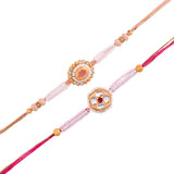 White Pearls And Colourful Gems Traditional Men's Rakhis With  Salted Badam And Pista | Voylla