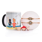 Gemstones Beaded Rakhi with Special Siblings Mug | Voylla