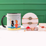 Gemstones Beaded Rakhi with Special Siblings Mug | Voylla