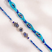 Stylish Evil Eye & Hamsa Hand Rakhi Combo For Brother|Voylla Rakhi