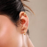 Trendy Golden Spark Duo Earrings Set