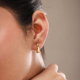 Trendy Golden Everyday Essentials Earrings Combo Set