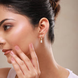 Trendy Dual Spark Geometric Hoop Earrings Combo