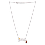 Navratri Oxidised Silver Jewellery Combo Set – Mantra Pendant Chain and Rudraksha Earrings | Ethnic Style | Gift for Women