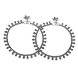 Navratri Oxidised Silver Jewellery Combo Set – Enamel Necklace Anklet Ring Bracelet and Earrings | Ethnic Style | Gift for Women