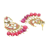 Navratri Jewellery Combo Set – Enamel Mirror Work Necklace Kada and Two Pairs of Earrings | Ethnic Style | Gift for Women