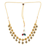 Navratri Antique Gold Jewellery Combo Set – Enamel Necklace Ring Bracelet and Earrings | Ethnic Style | Gift for Women