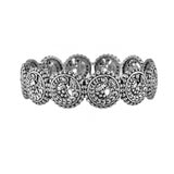 Navratri Oxidised Silver Jewellery Combo Set – Peacock Necklace Earrings Maangtika Ring and Bracelet | Ethnic Style | Gift for Women