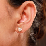 Pearl Essentials Elara Pearl CZ Stud Earrings